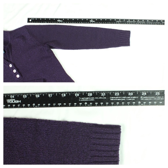 Ladies' Karen Scott Size XS Puple Sweater Collared - Picture 4 of 8